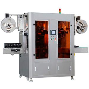 double head heating shrink sleeve labeling machine 