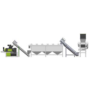 ldpe waste film crusher washer 